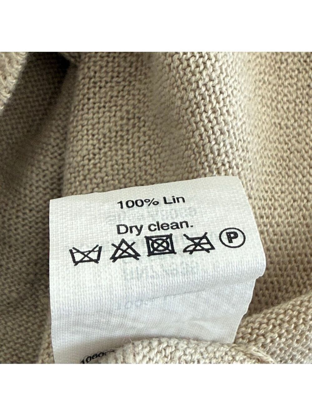J.CREW Beige Linen Crew Neck Sweater Size XS - Picture 9 of 9